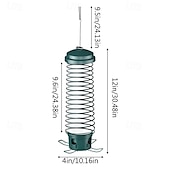 cheap Backyard Birding &amp; Wildlife-Squirrel Resistant Bird Feeders - No Squirrel Wild Bird Feeder - Metal Hummingbird Feeding Station Weight-Activated for Outdoor Patio