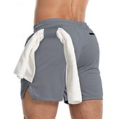 economico Pantaloncini casual-Per uomo Pantaloncini attivi Pantaloncini da sudore Pantaloncini Pantaloncini estivi Tasche A cordoncino Vita elastica Liscio Comfort Breve Sportivo Giornaliero Per uscire Di tendenza Informale Verde