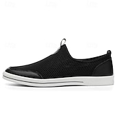 economico Slip-ons e mocassini da uomo-scarpe da ginnastica slip-on da uomo in mesh traspirante – scarpe da passeggio casual leggere con design arioso per l&#039;estate, i viaggi e l&#039;uso quotidiano