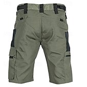 economico All&amp;#39;aperto-Per uomo Pantaloncini tattici Pantaloncini modello cargo Pantaloncini Bermuda Maglia da escursione Vita elastica Multi tasca Gamba dritta Color Block Impermeabile Indossabile Lunghezza del ginocchio