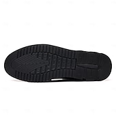 economico Semi-formale-scarpe casual oxford da uomo, sneakers eleganti con lacci blu e nere con dettagli in pelle scamosciata, calzature eleganti per lavoro, matrimoni e uso quotidiano