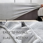 abordables Accesorios de ropa de cama-Funda de cabecero de cama de terciopelo tamaño Twin Full Queen Cal King engrosada color sólido funda a prueba de polvo protector de cabecero para decoración del dormitorio
