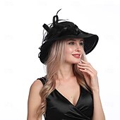 Недорогие Фасцинаторы и шляпы-женская церковная крещение свадьба шляпа-колокольчик чаепитие дерби платье шляпы-котелки