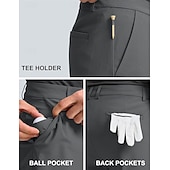 economico Pantaloni Corti da Cerimonia-Per uomo Pantaloncini Pantaloncini eleganti Pantaloncini estivi Pantaloncini da golf Tasche Gamba dritta Liscio Traspirante Asciugatura rapida Lunghezza del ginocchio Esterno Attività commerciale