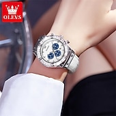economico Orologi al quarzo-nuovo orologio da donna alla moda olevs cronografo calendario fosforescente orologio sportivo casual impermeabile da donna con diamanti incastonati