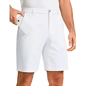 economico Pantaloni Corti da Cerimonia-Per uomo Pantaloncini Pantaloncini eleganti Pantaloncini estivi Pantaloncini da golf Tasche Gamba dritta Liscio Traspirante Asciugatura rapida Lunghezza del ginocchio Esterno Attività commerciale