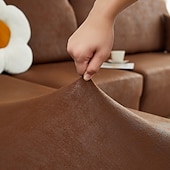 billige Sofa trekk-pu skinnsofa sofa pute slipcover vanntett elastisk sofatrekk loveseat sofa møbelbeskytter for stue