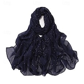 abordables enveloppes d&#039;invité de mariage-mode simple bali gaze ciel étoilé forage chaud longue écharpe respirante douce femme foulard écharpe cape extérieur