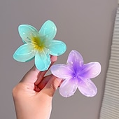 olcso Hajcsat-Gyerekek Lány Hajdísz Plumeria hajcsat Aktív Édes Parti Születésnap Virágos Sárga Arcpír rózsaszín