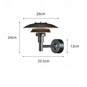 economico applique da esterno-Stile nordico Illuminazione esterna da parete Lampade da parete per interni Metallo Luce a muro 110-120V 220-240V 7 W