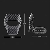 preiswerte Anhänger &amp; Ornamente fürs Auto-Kohlefaser Auto Motor Start Stop Schalter Knopfabdeckung Zündung Kratzschutz dekoratives Auto Autozubehör Interieur Auto-Styling
