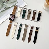 billige Apple Watch-bånd-Solo loop Kompatibel med Apple Watch-klokkereim 38mm 40mm 41mm 42mm 44mm 45mm 49mm Justerbar PU-lær Erstatningsklokkerem til iwatch Ultra 2 Series 9 8 7 SE 6 5 4 3 2 1
