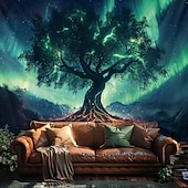 Недорогие Дерево жизни гобелен-Гобелен с мандалой Древо Жизни настенное искусство большой гобелен фреска декор фотографический фон плед занавеска для дома спальни и гостиной