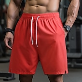 baratos shorts ativos masculinos-Homens calções atléticos Calção Shorts de Corrida Shorts de Academia Esporte Diário Secagem Rápida Alta elasticidade Confortável Bolsos Com Cordão Cintura elástica Tecido Curto Ginástica Casual
