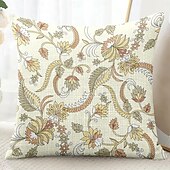 billige blomster- og plantestil-Blomster dekorative toss puter dekke 1PC myk firkantet sofa putevar putevar soverom stue sofa stol