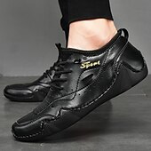 baratos Ténis para Homem-tênis esportivo masculino branco de couro sintético com design perfurado, leve e confortável, ideal para atividades casuais e ao ar livre