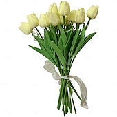 abordables Articles de fête-Lampe tulipe 10 pièces, lampe de table à détection ambiante, veilleuse à LED pour bouquet de simulation, lampe de table pour bouquet de décoration de chambre, lampe pour bouquet à main