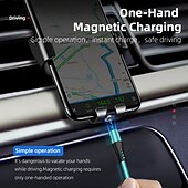 levne Kabely pro mobilní telefony-USB C kabel Bleskový kabel Micro USB kabel USB A na Lightning / micro / USB C 2.4 A Nabíjecí kabel Magnetické Tekutý silikagel Pro iPad Samsung Xiaomi Doplňky k mobilu