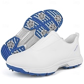 preiswerte Herren Golfschuhe-weiße Golfschuhe für Herren mit Reißverschluss, atmungsaktivem Obermaterial und gepolsterter Sohle für Komfort und Leistung auf dem Platz