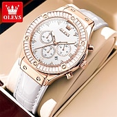 economico Orologi al quarzo-nuovo orologio da donna alla moda olevs cronografo calendario fosforescente orologio sportivo casual impermeabile da donna con diamanti incastonati
