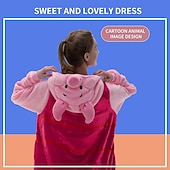 cheap Animal Costume-Carnival Costume 2026 Kigurumi Pajamas Fancy Costume Group Costume Animal Pig Cartoon Warm Funny Costume Comfy Kid's Adults' Unisex Men and Women Boys and Girls Halloween Carnival Party Performance
