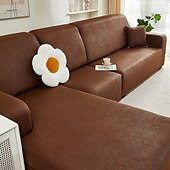 billige Sofa trekk-pu skinnsofa sofa pute slipcover vanntett elastisk sofatrekk loveseat sofa møbelbeskytter for stue