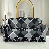 baratos Cobertura de Sofa-1 peça capa de sofá elástica com saia capa de sofá impressa protetor de móveis para quarto sala de estar decoração de casa