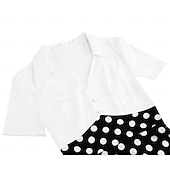 cheap Dresses-1950s Retro Vintage Rockabilly Knee Length Dress Tea Dress Swing Dress Polka dots Fit &amp; Flare Swing Fancy Dress Women's Christmas Carnival New Year Homecoming Daily Wear Bachelorette Party Adults'