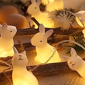 levne Velikonoční světla-velikonoční řetězová světla králičí kuřátko víla 1,5 m 10 LED na baterie domácí zahrada balkon pokoj dovolená velikonoční párty dekorace závěsná světla