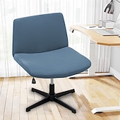 ieftine Futon Sofa Cover-Huse pentru scaun fără brațe, huse moale pentru scaun de birou, rezistente la zgârieturi de pisică