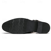 economico Sandali eleganti-scarpe eleganti da uomo nere con cinturino posteriore in pelle stampata coccodrillo, vestibilità comoda e suola resistente - perfette per eventi formali e occasioni di lavoro