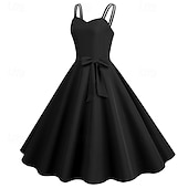 economico Vestiti-Retrò Vintage Anni 1950 Vestito Abito Swing Per donna Carnevale Mascherata Abbigliamento quotidiano Addio al Nubilato Adulti Vestito Abiti per il ritorno