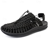 economico Infradito da Vacanza-sandali sportivi da uomo per l&#039;aria aperta, design con lacci regolabili con rete traspirante e suola resistente per escursioni, passeggiate e avventure estive