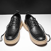 billiga Tillfällig-bruna mäns fritidssneakers i konstläder med snörning – snygga och bekväma skor för vardagsbruk och utomhusaktiviteter