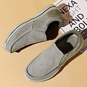 levne Pánské nazouváky a mokasíny-pánské ležérní slip-on tenisky – pohodlné plátěné boty s lehkou podrážkou pro outdoorové aktivity, denní nošení i dovolenou