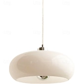 Недорогие Островные огни-круглый стеклянный подвесной светильник в стиле баухаус, стеклянный подвесной абажур 28 см 110-240 В