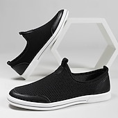 economico Slip-ons e mocassini da uomo-scarpe da ginnastica slip-on da uomo in mesh traspirante – scarpe da passeggio casual leggere con design arioso per l&#039;estate, i viaggi e l&#039;uso quotidiano