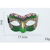 levne Maska-Karnevalová maska Maska Halloween rekvizity Dospělé Dámské Poloviční obličej Výkon Párty Plesová maškaráda Karneval Mardi Gras Jednoduchý karnevalový kostým