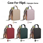 cheap Samsung Cases-Phone Case For Samsung Galaxy Z Flip 6 Z Flip 5 Z Flip 4 Z Flip 3 Back Cover Mirror Shockproof Retro PU Leather