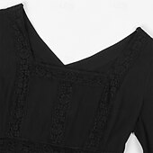 economico Vestito-Elegante Medievale Rinascimento Abito da cocktail Fiera del Ren Vichingo Elfico Tinta unica Per donna Celtico Costumi da pirata Fantasia Halloween Carnevale Mascherata Carnevale Halloween Mascherata