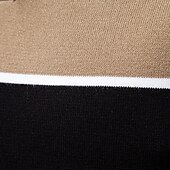 voordelige Heren Elite Polo-Voor heren Polo Gebreide polo Formeel Werk Meeuwenhalsband Korte mouw Kleurenblok Lapwerk Zomer Marineblauw Khaki Leger Groen Polo
