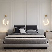 economico Luci da parete-collana a forma di U con finitura oro 10 perline acriliche lampada da parete applique illuminazione 110-240v 10w