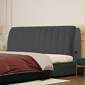 preiswerte Bettwäsche-Zubehör-Flanell gepolsterte Bettkopfteilabdeckung dehnbare Kopfteilabdeckungen staubdichtes All-Inclusive elastisches Leder/Holz/Eisen Bettkopfstützschutzabdeckung