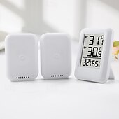 economico elettrodomestici-termometro wireless per interni ed esterni termometro elettronico digitale multifunzione per uso domestico da uno a due