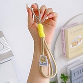 cheap Other Phone Case-1pc Short Colorful Braided Mobile Phone Rope Decorative Fashion Camera Anti-Loss Rope Mobile Phone Rope Bag Accessories Keychain Suitable for Daily Decoration Travel and Vacation
