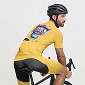 Недорогие Комплекты мужской одежды-Муж. Велокофты и велошорты Мультипликация С короткими рукавами Велоспорт Наборы одежды с 3 задними карманами Горные велосипеды Шоссейные велосипеды