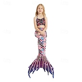 abordables Maillot de bain sirène-Enfants Fille Maillots de bain sirène Maillot de bain Vacances Plage Balance Vacances Tropique Maillots de bain 4 ans et + Eté Rose Claire Rose Claire