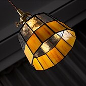 economico Luci a sospensione-lampada a sospensione in vetro di metà secolo con uno stile retrò americano per comodini corridoi corridoi 110-240v