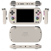 baratos Consoles de Jogos-rg40xx h console de jogos portátil tela de 4&#039;&#039; sistema linux joystick efeito de iluminação rgb rg40xxh player de vídeo console trimui