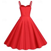 economico Vestiti-Retrò Vintage Anni 1950 Vestito Abito Swing Per donna Carnevale Mascherata Abbigliamento quotidiano Addio al Nubilato Adulti Vestito Abiti per il ritorno